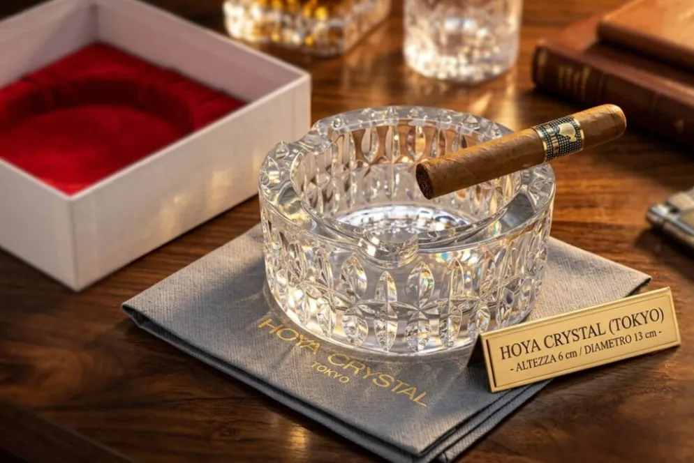 Cendrier Vintage Hoya Crystal Tokyo – Cristal de Haute Qualité 1970