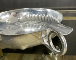 Cendrier vintage XXL en aluminium