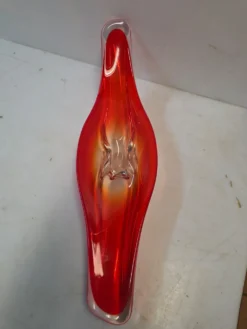 Centre de table en verre soufflé vintage des années 70 - 65 cm