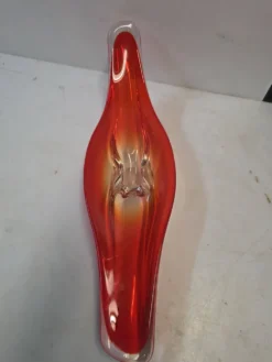 Centre de table en verre soufflé vintage des années 70 - 65 cm