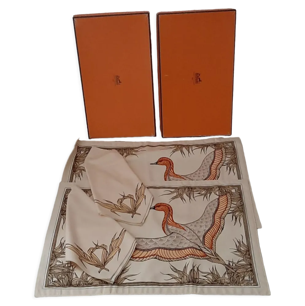 Centre de table et serviette Hermes