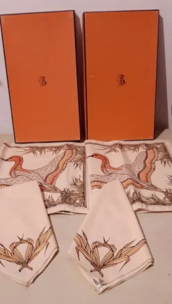 Centre de table et serviette Hermes