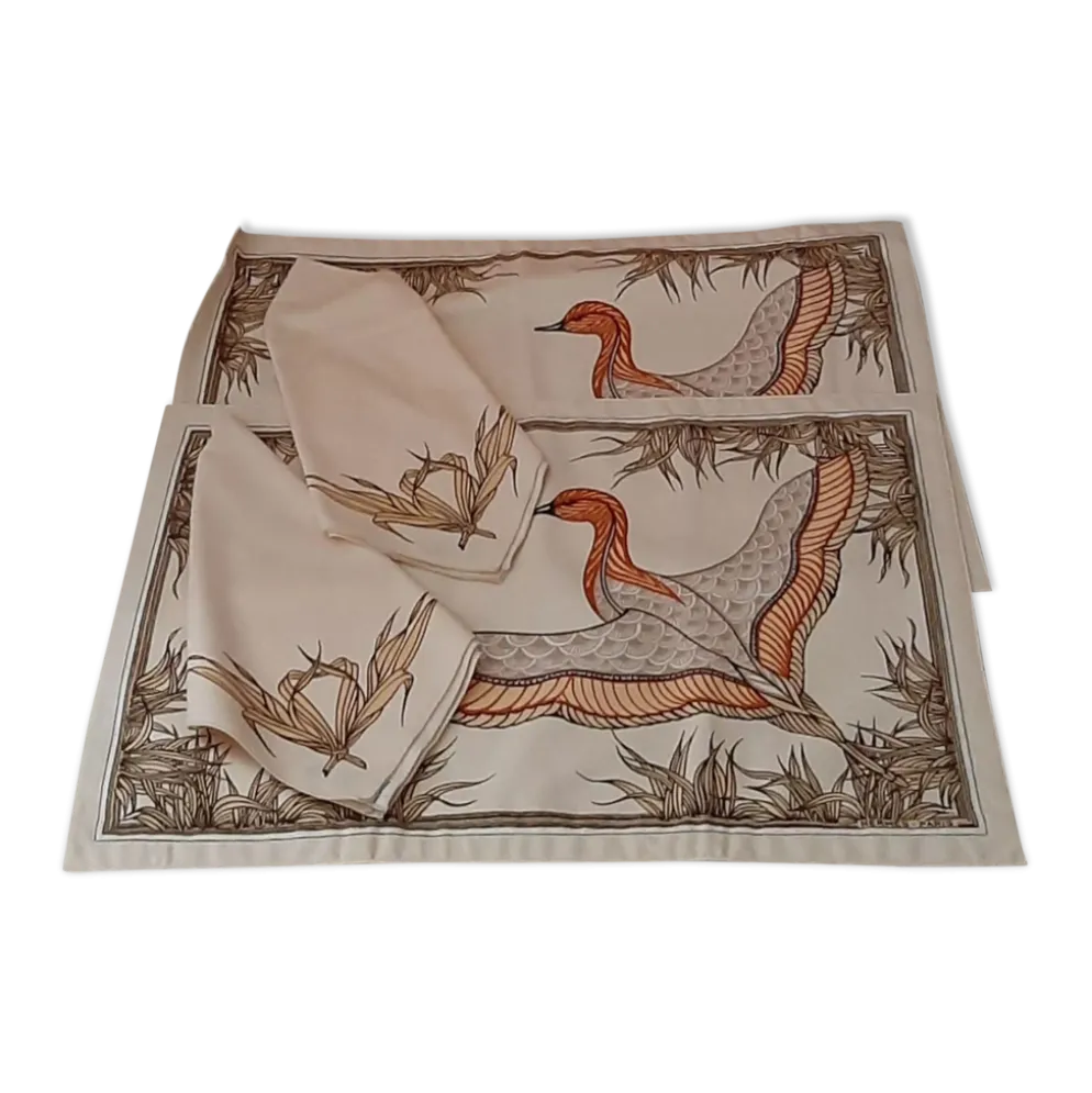 Centre de table et serviette Hermes