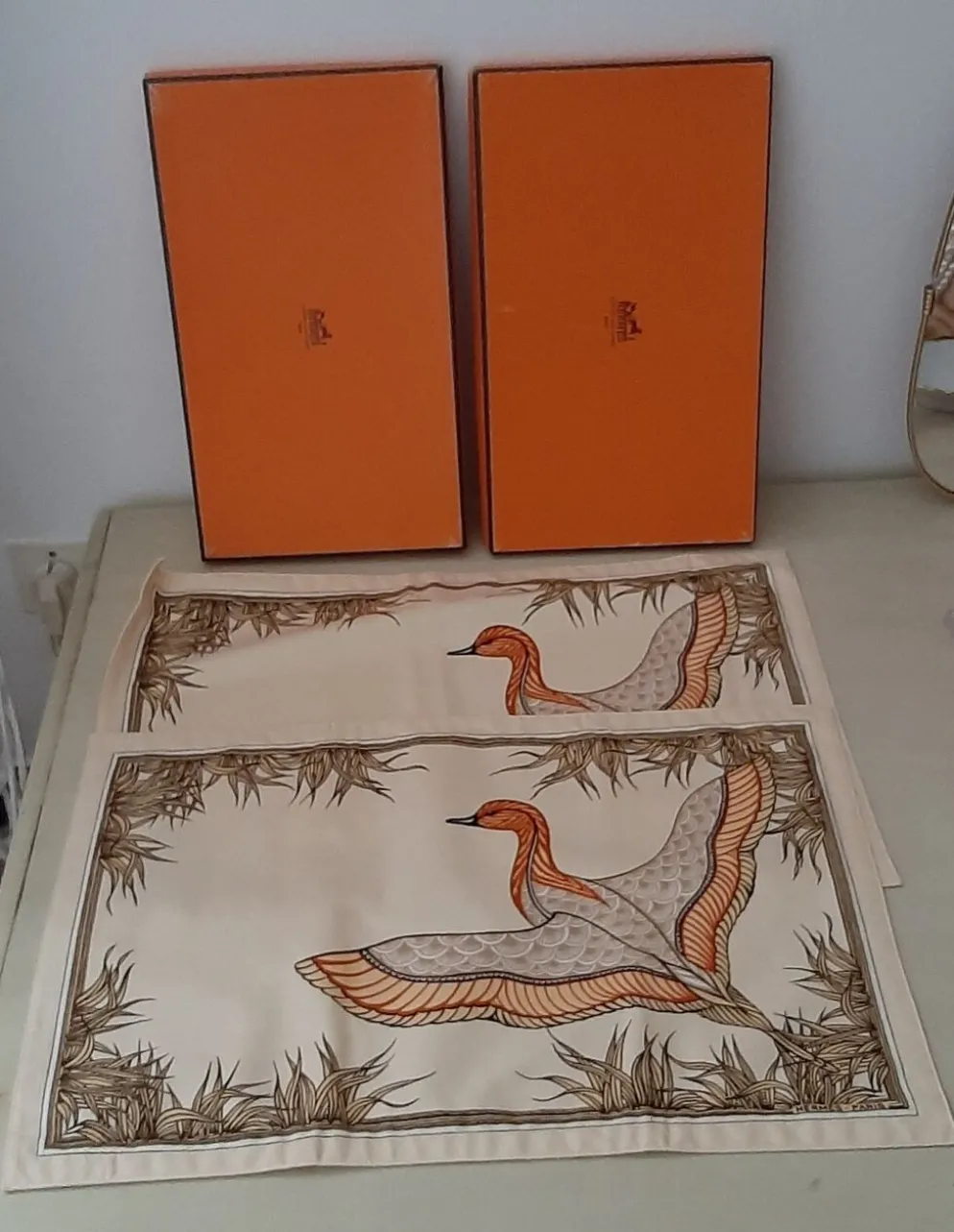 Centre de table et serviette Hermes