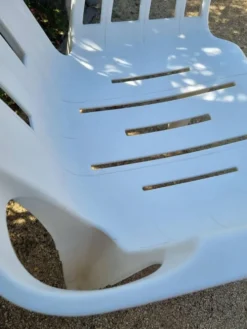 Chaise Boston empilable en plastique par Pierre Paulin pour Henry Massonnet années 1980