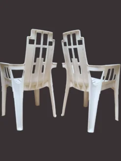 Chaise Boston empilable en plastique par Pierre Paulin pour Henry Massonnet années 1980