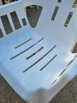 Chaise Boston empilable en plastique par Pierre Paulin pour Henry Massonnet années 1980