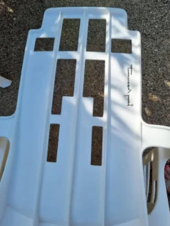 Chaise Boston empilable en plastique par Pierre Paulin pour Henry Massonnet années 1980
