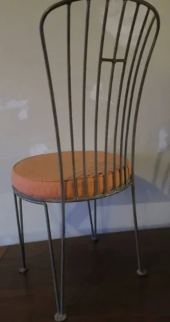 Chaise de jardin en fonte du début du 20e siècle