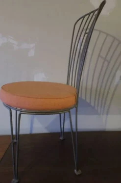Chaise de jardin en fonte du début du 20e siècle