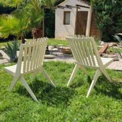 Chaise de jardin vintage années 1970 pliante