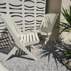 Chaise de jardin vintage années 1970 pliante