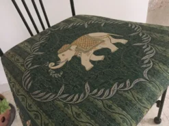 Chaise de jardin vintage en fer forgé