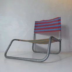 Chaise de plage camping vintage