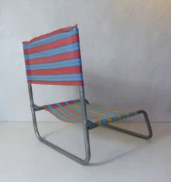 Chaise de plage camping vintage