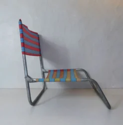 Chaise de plage camping vintage