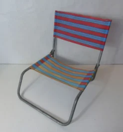 Chaise de plage camping vintage