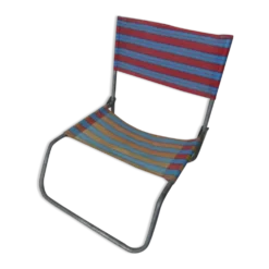 Chaise de plage camping vintage