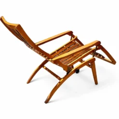Chaise en bois courbé Thonet Siesta Medizinal 1951 fauteuil lounge
