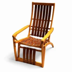 Chaise en bois courbé Thonet Siesta Medizinal 1951 fauteuil lounge
