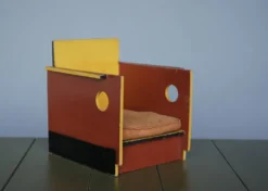 Chaise en jouet moderniste rare par Ko Verzuu pour Ado, années 1930