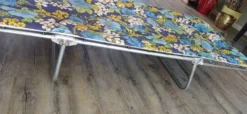 Chaise longue annees 60/70 tissu fleuri
