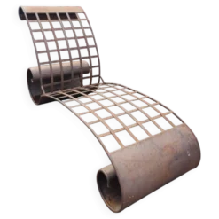 Chaise longue artisanale ferronnerie d'art