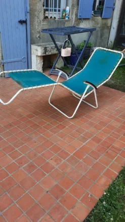 Chaise longue basculante