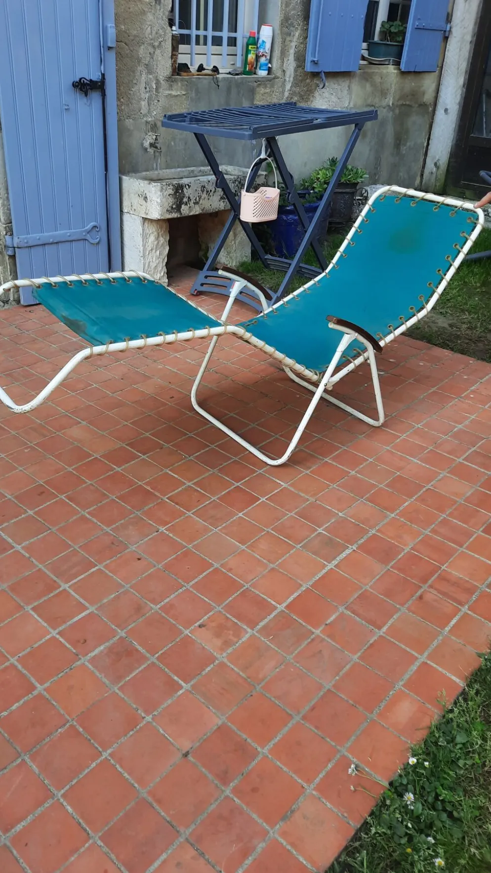 Chaise longue basculante