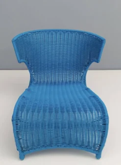 Chaise longue basse bleu ciel par Monika Mudler pour IKEA, 2001