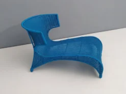 Chaise longue basse bleu ciel par Monika Mudler pour IKEA, 2001