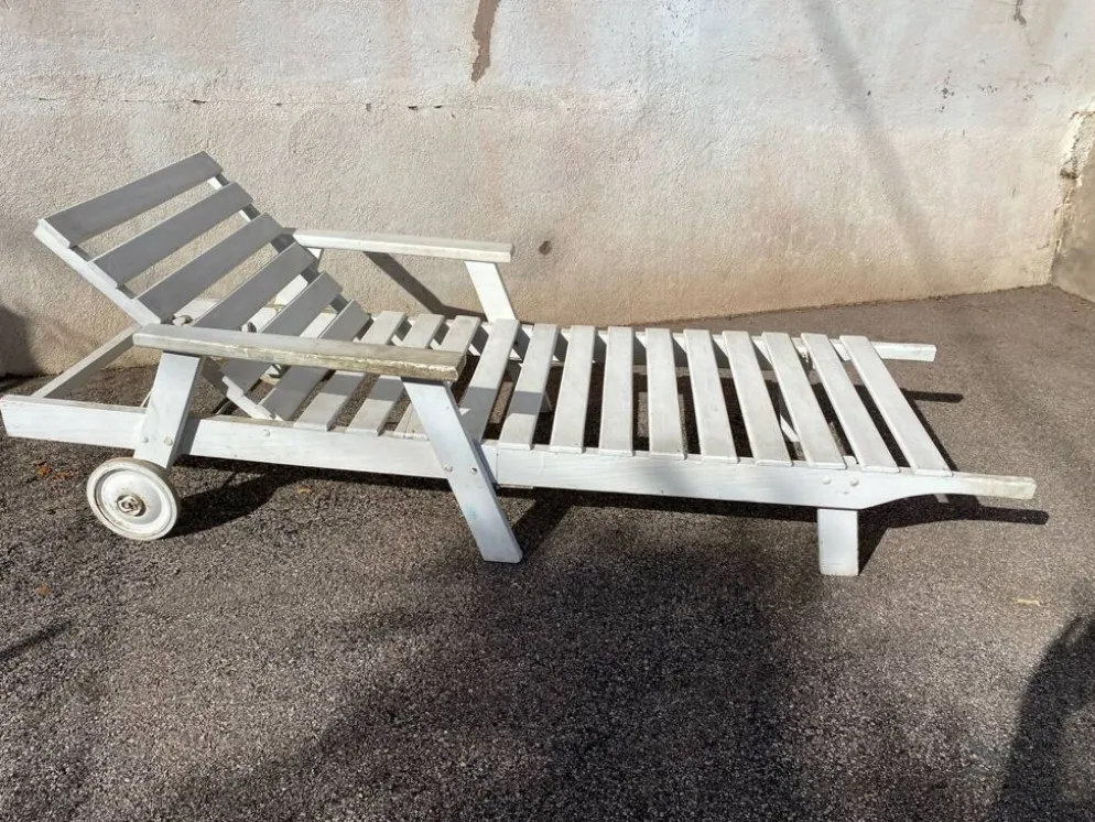 Chaise longue bois