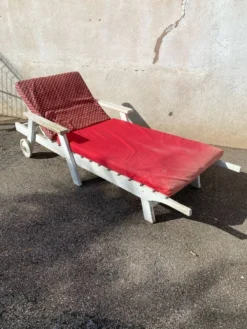 Chaise longue bois