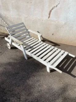 Chaise longue bois