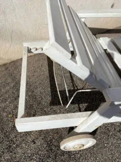 Chaise longue bois