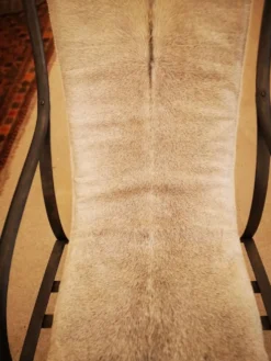 Chaise longue en fer forgé