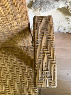 Chaise longue en rotin