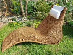 Chaise longue en rotin Karlskrona de Karl Malmvall pour Ikea