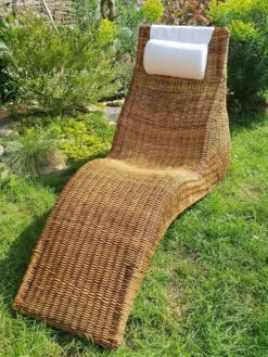 Chaise longue en rotin Karlskrona de Karl Malmvall pour Ikea