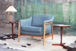 Chaise longue moderne danoise pour Dux par Folke Ohlsson