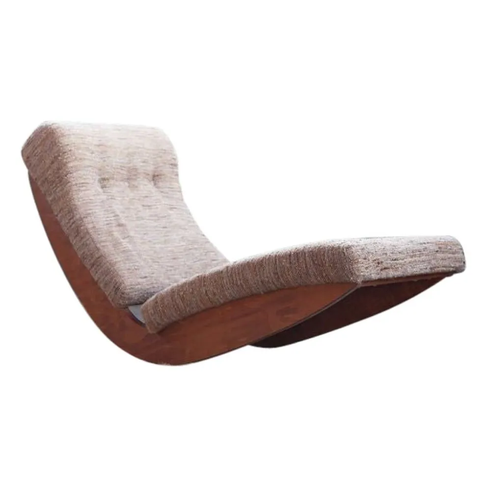 Chaise longue rembourrée