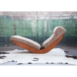 Chaise longue rembourrée