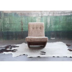 Chaise longue rembourrée