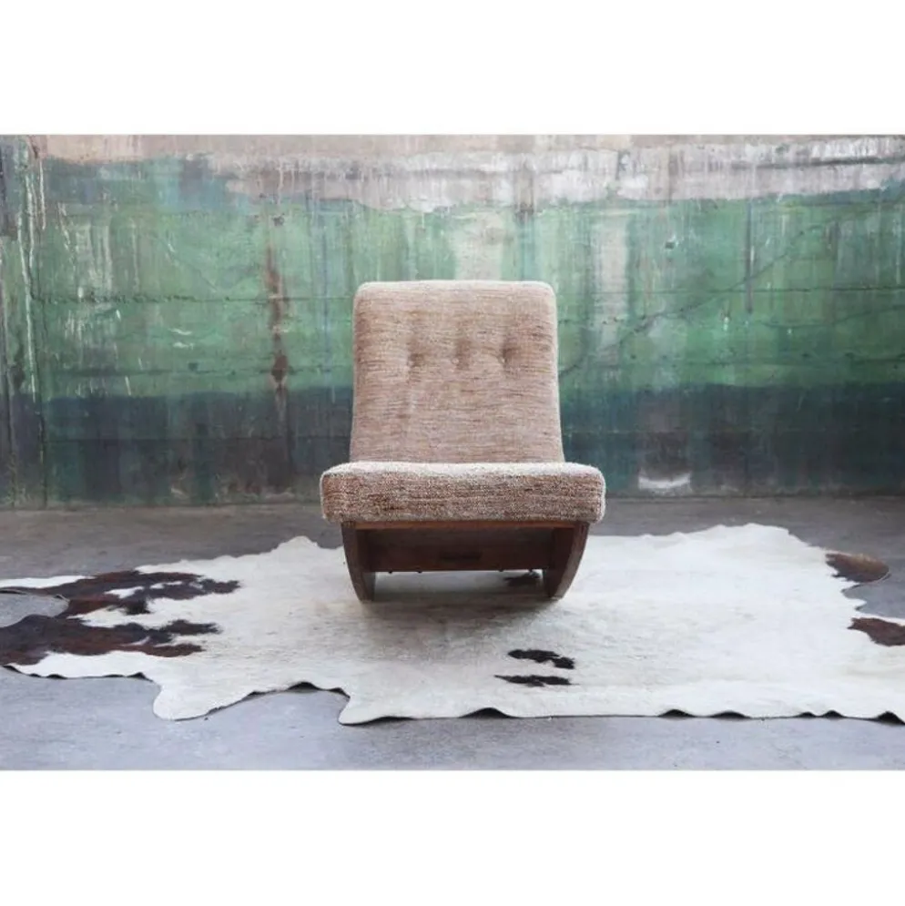 Chaise longue rembourrée