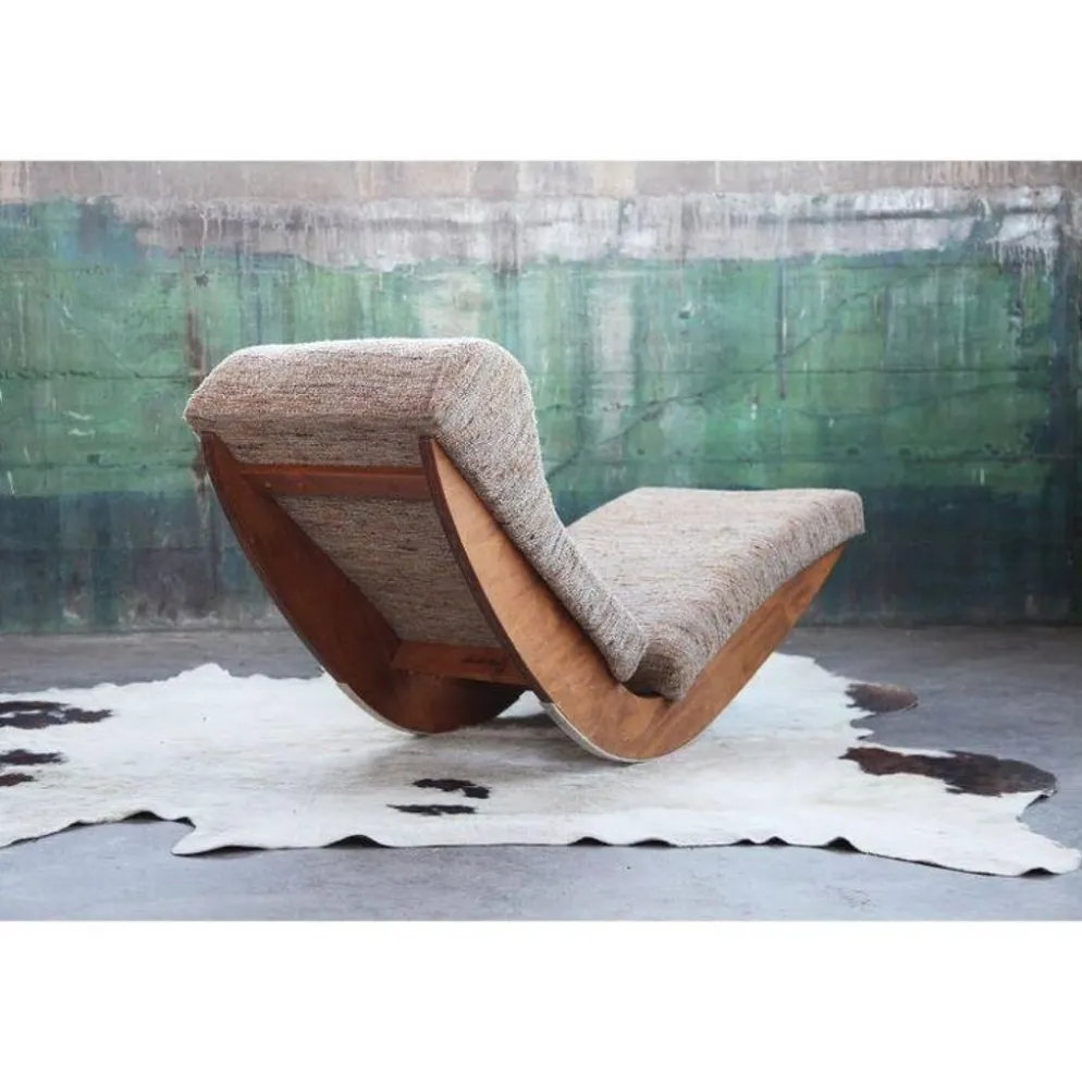 Chaise longue rembourrée