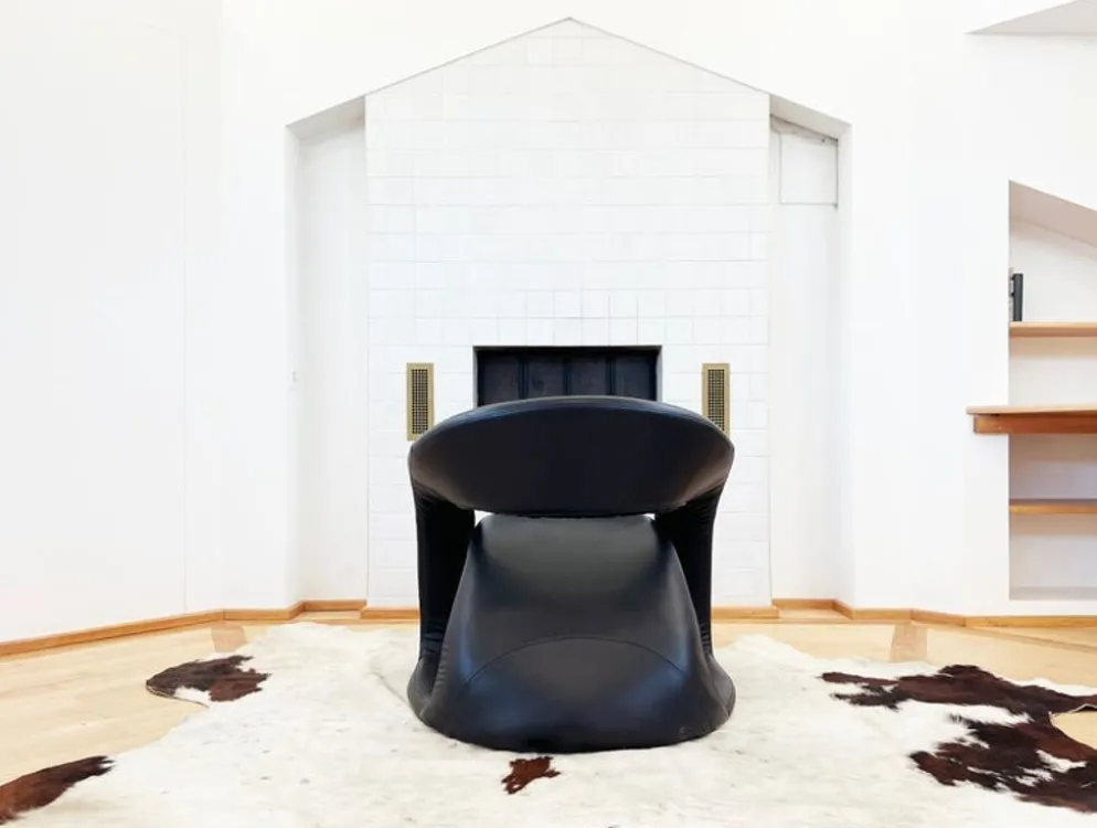 Chaise longue sculpturale 80s