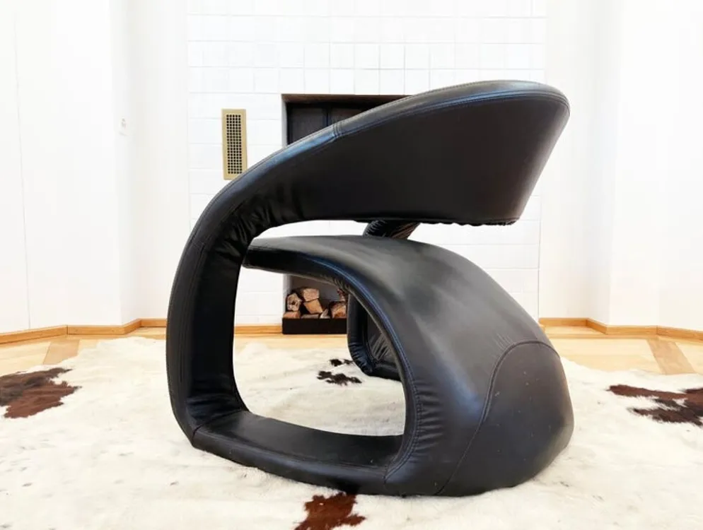 Chaise longue sculpturale 80s