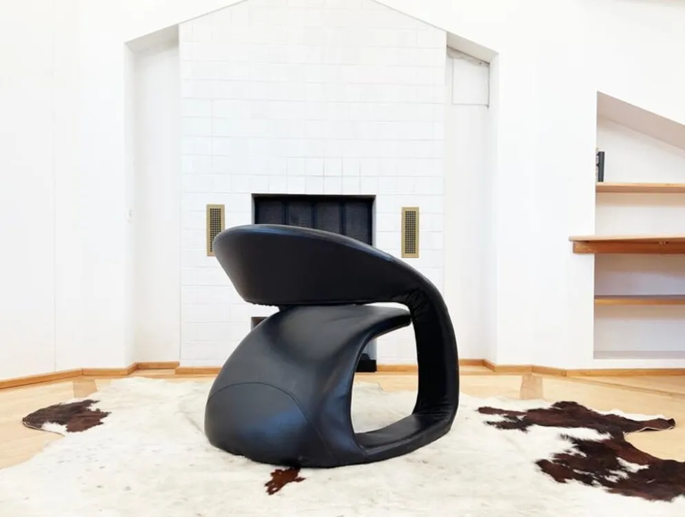 Chaise longue sculpturale 80s