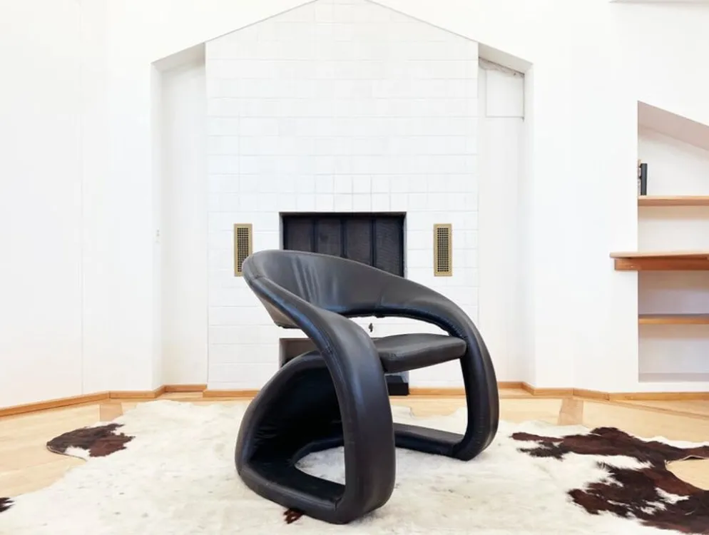 Chaise longue sculpturale 80s