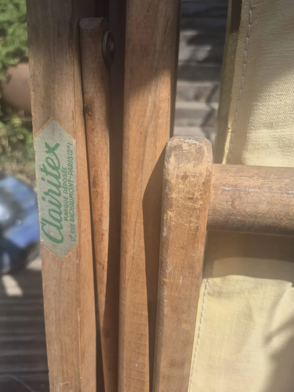 Chaise longue transat année 50